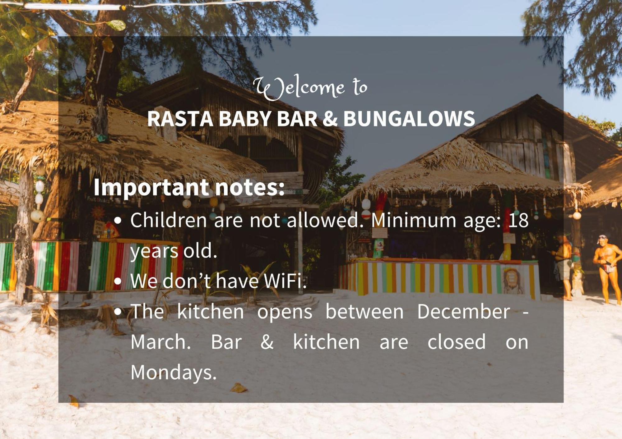 קו פאיאם Rasta Baby Bar & Bungalows - Suitable For Young Travelers מראה חיצוני תמונה