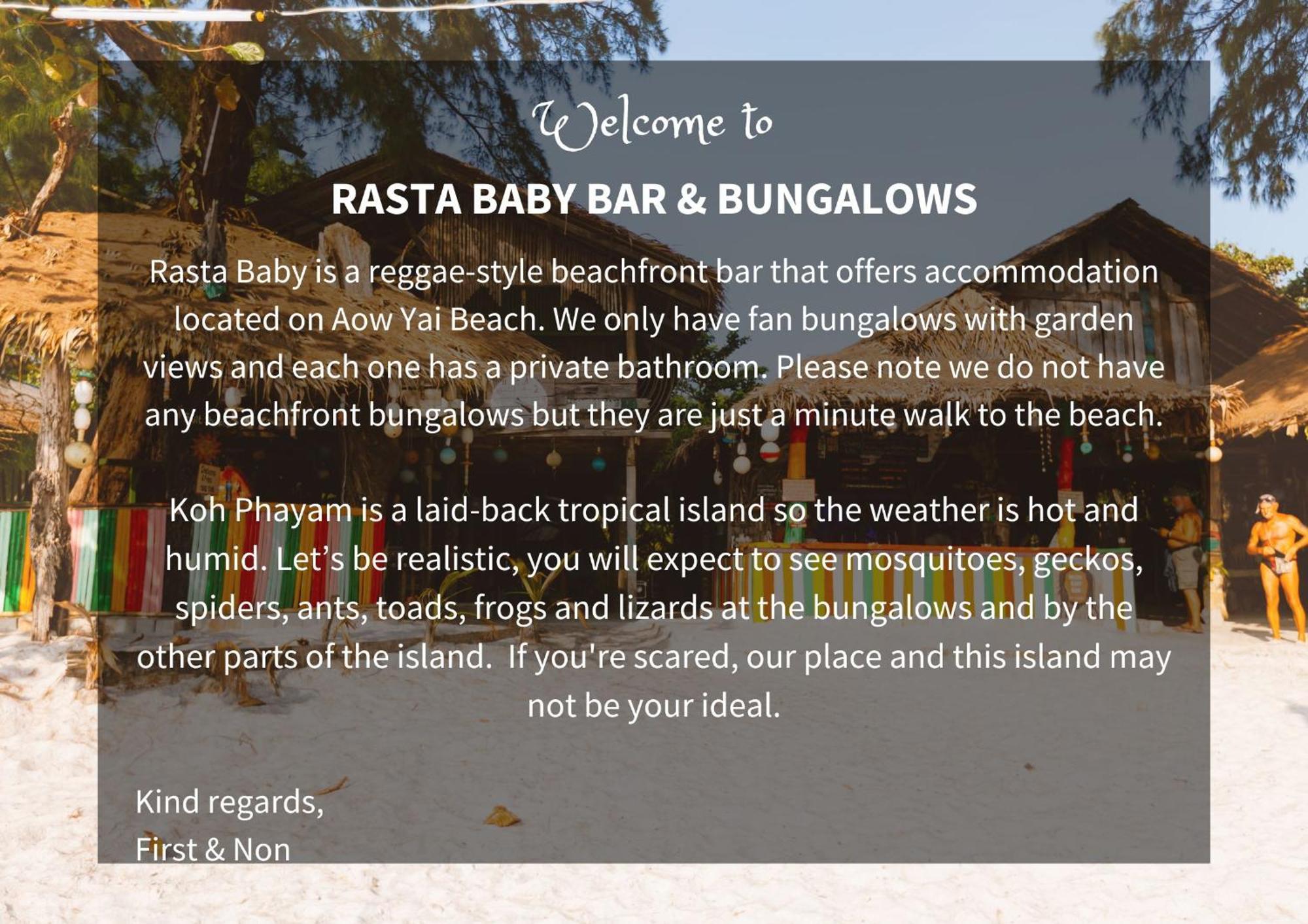 קו פאיאם Rasta Baby Bar & Bungalows - Suitable For Young Travelers מראה חיצוני תמונה